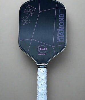 Custom Six Zero Double Black Diamond 16mm Pickleball Paddle - Hesacore Grip - Sakura