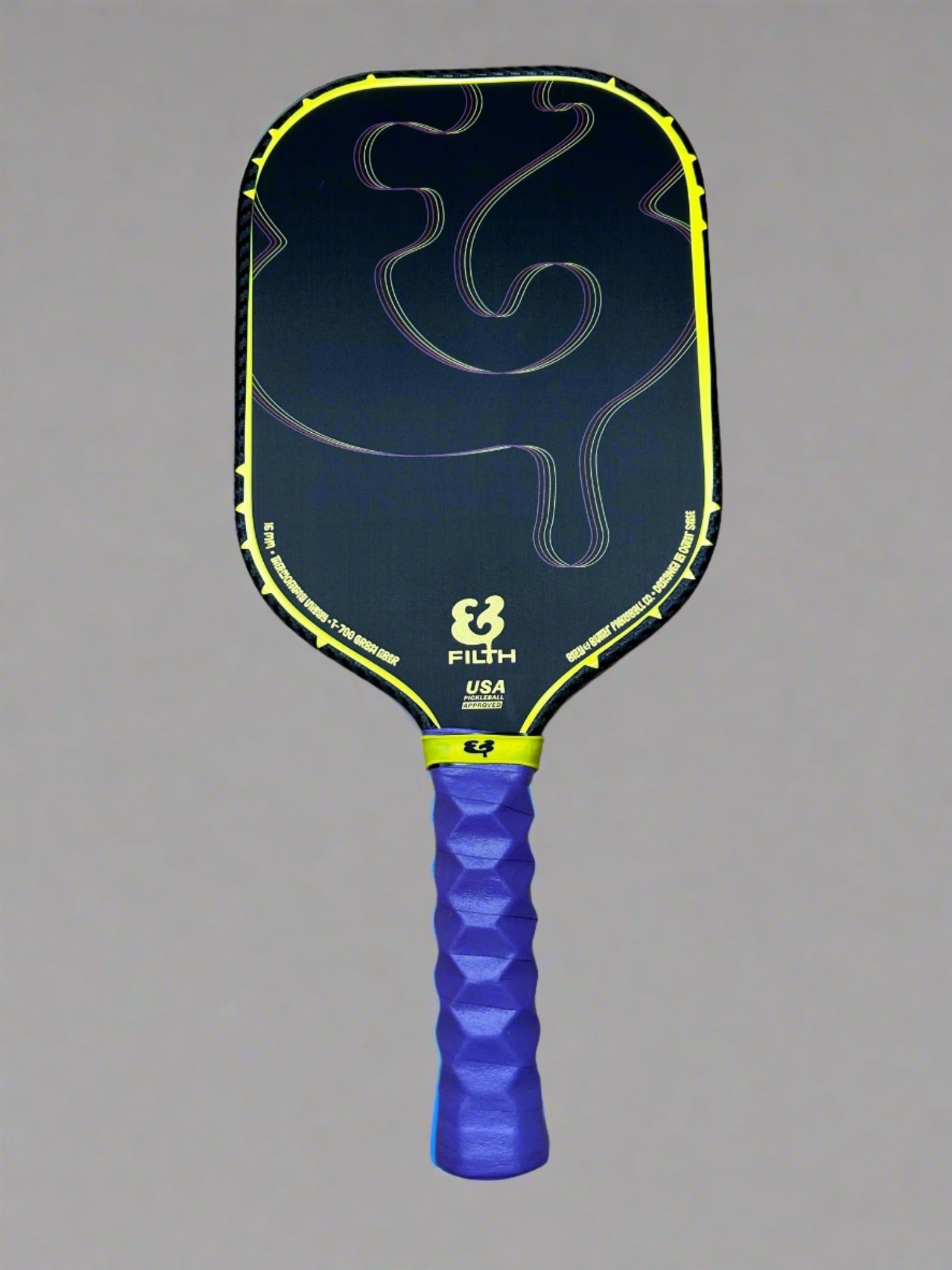 Custom Bread & Butter Filth 16mm Pickleball Paddle - Black Mamba ...