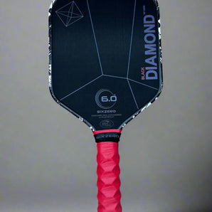 Custom Six Zero Black Diamond Power Pickleball Paddle 14mm - Red Camo