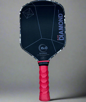 Custom Six Zero Black Diamond Power Pickleball Paddle 14mm - Red Camo