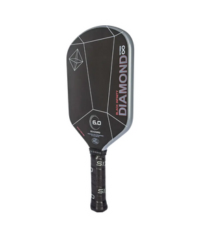 Six Zero Infinity Edgeless Black Diamond Power 16mm Pickleball Paddle