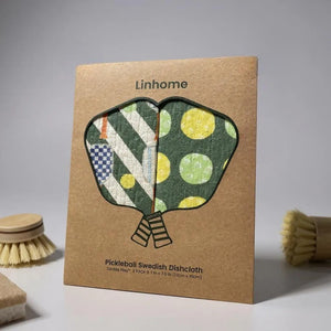 Linhome x Liesel Anne Blue & Green Pickleball Swedish Dishcloths – 2 Pack