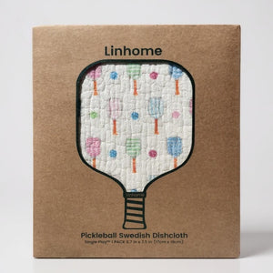 Linhome x Liesel Anne Pink & Blue Pickleball Swedish Dishcloth – 1 Pack