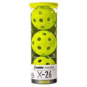 FRANKLIN X-26 Performance Indoor Pickleballs 3 Pack