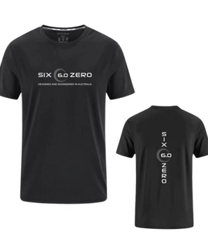 Six Zero Performance Pickleball Shirt (unisex) - Black