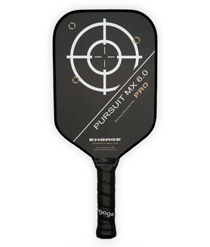 ENGAGE Pursuit Pro MX 6.0 Elongated Pickleball Paddle  I  Raw T700 Carbon Fiber