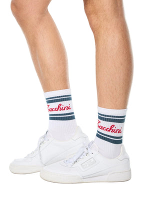 Classico Script Sock-Brilliant White