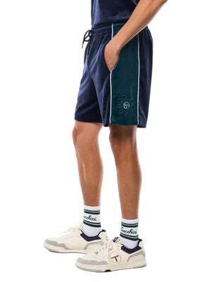 Cresta Velour Short-Maritime Blue
