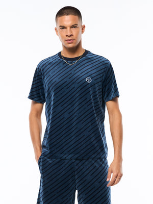 Obliquo Velour T-Shirt-Key Largo