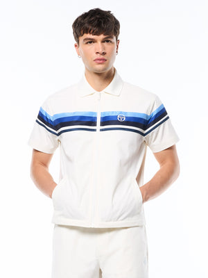 Striscia Short Sleeve Track Jacket-Gardenia