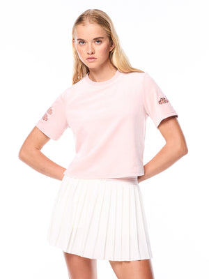 Nuvola Velour Cropped T-Shirt-Barely There