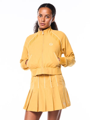 Via Track Jacket-Honey Gold