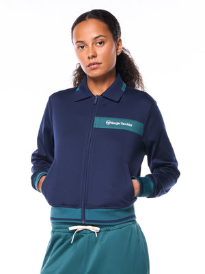 Amara Track Jacket-Maritime Blue