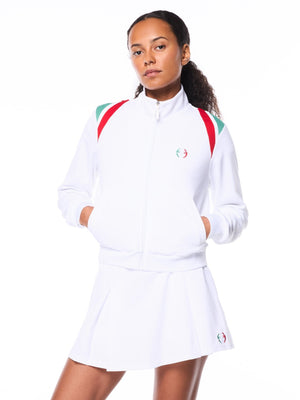 Women's Eredita Track Jacket-Brilliant White