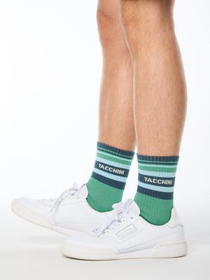 Strisce Sock-Bottle Green