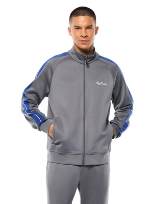 Semplice Track Jacket-Quiet Shade