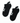 OWN THE COURT ANKLE SOCKS - BLK/BLK - Spinwave Pickleball Inc.