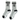 11NIL MID CREW GRIP STRIPE SOCKS - GREY/BLK/WHITE - Spinwave Pickleball Inc.