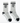 11NIL MID CREW GRIP STRIPE SOCKS - GREY/BLK/WHITE - Spinwave Pickleball Inc.