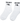 11NIL HALF CREW SOCKS - WHITE/BLACK - Spinwave Pickleball Inc.