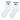 11NIL HALF CREW SOCKS - WHITE/BLACK - Spinwave Pickleball Inc.