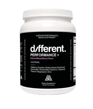 DIFFERENT Performance All Natural Pre-Workout Drink Mixed Berry - Spinwave Pickleball Inc.