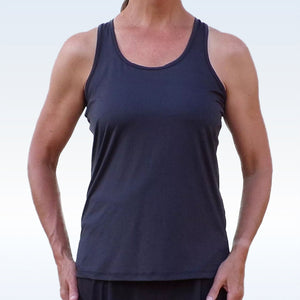 Pickleball Bella Black Racerback Tank