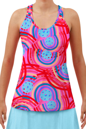 Pickleball Bella Circle Racerback Tank