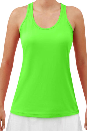 Pickleball Bella Gecko Green Racerback Tank