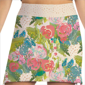 Skort Obsession A Rose Is a Rose Pull-On Skort