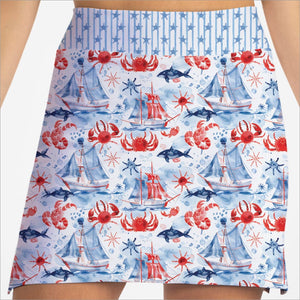 Skort Obsession Ahoy Fashion Print Skort