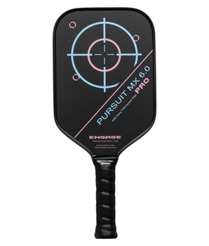 ENGAGE Pursuit Pro MX 6.0 Elongated Pickleball Paddle  I  Raw T700 Carbon Fiber  I  Jessie Irvine Edition