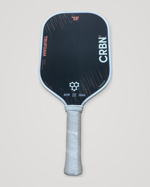 CRBN¹ TF TruFoam Barrage Elongated 14mm Grey/Orange Pickleball Paddle — Spinwave Certified Pre-Owned (Excellent)