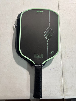 Gherkin DRACO Elongated 16mm Pickleball Paddle — Spinwave Certified Pre-Owned (Mint)