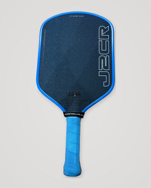 Honolulu Pickleball Company Sword & Shield J2CR Blue Grit Blue Pickleball Paddle — Spinwave Certified Pre-Owned (Excellent)