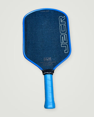 Honolulu Pickleball Company Sword & Shield J2CR Blue Grit Pickleball Paddle — Spinwave Certified Pre-Owned (Mint)