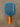 Honolulu J2CR Crystal Blue long handle pickleball paddle, Certified Pre-Owned Excellent, face view with orange overgrip