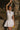 VIENNA HIGH-ZIP CORSET DRESS - WHITE - Spinwave Pickleball Inc.