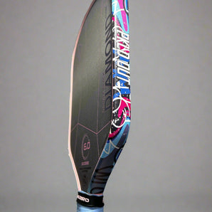 Custom Cherry Blossom Six Zero Double Black Diamond Control Pickleball Paddle 16mm - Graffiti