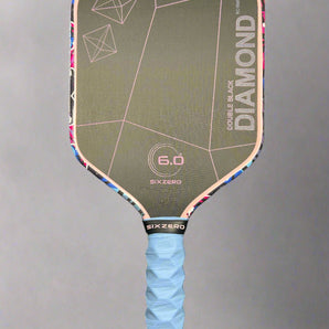 Custom Cherry Blossom Six Zero Double Black Diamond Control Pickleball Paddle 16mm - Graffiti