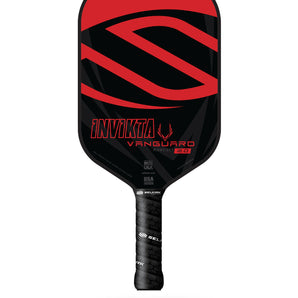 SELKIRK Vanguard 2.0 Invikta Midweight Pickleball Paddle 15.9 mm 7.7 - 8.3 oz Crimson Black