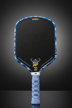 Custom Bread & Butter Loco Pickleball Paddle — Aqua Camo