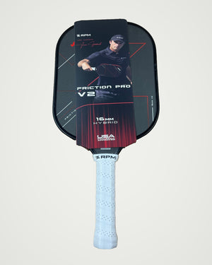 RPM Friction Pro V2 James Ignatowich Hybrid Flat Top 16mm Pickleball Paddle — Spinwave Certified Pre-Owned (Mint)