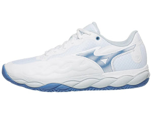 Mizuno Wave Enforce Court White/Blue Women's Shoes