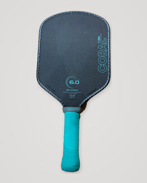 Six Zero Coral Pro Hybrid 16mm Electric Blue Pickleball Paddle — Spinwave Certified Pre-Owned (Excellent)