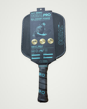 Six Zero Coral Pro Widebody 16mm Electric Blue Pickleball Paddle — Spinwave Certified Pre-Owned (Mint)