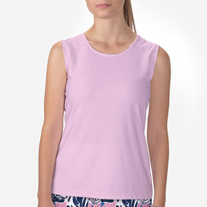 Skort Obsession Sleeveless Crew Neck Top — Light Pink